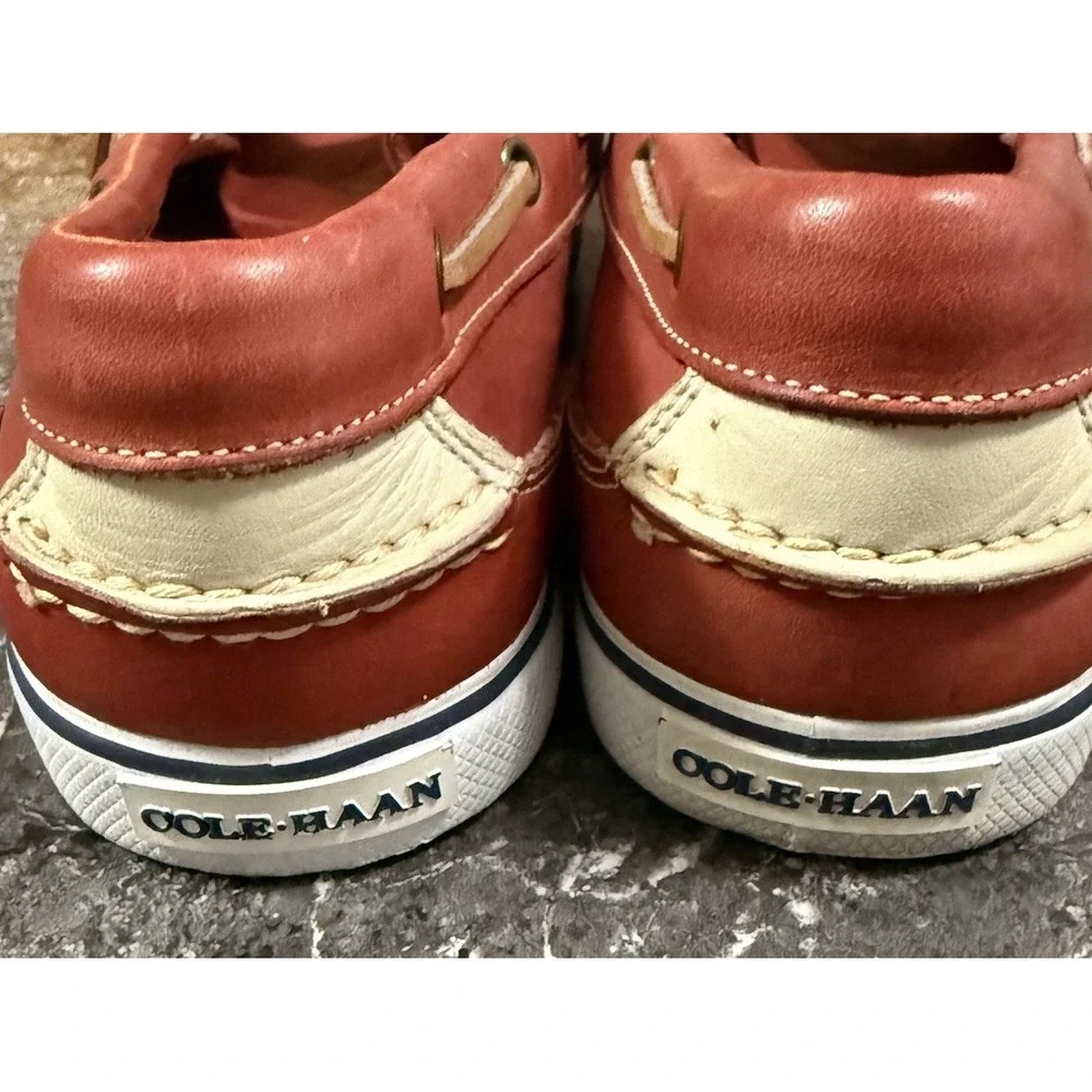 VTG Cole Haan Sporting Men's Leather Boat Shoes Loafers Slip Ons Rustic Sz 8